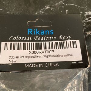 Pedicure stainless steel colossal foot rasp foot file.